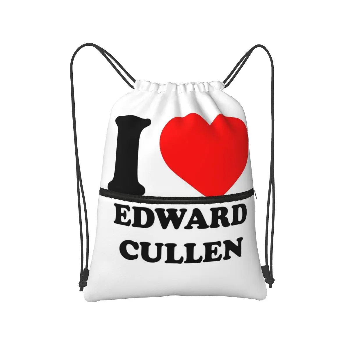 Edward Cullen Twilight Backpacks Casual Drawstring Bags Sports Bag Book Bags for Travel Students