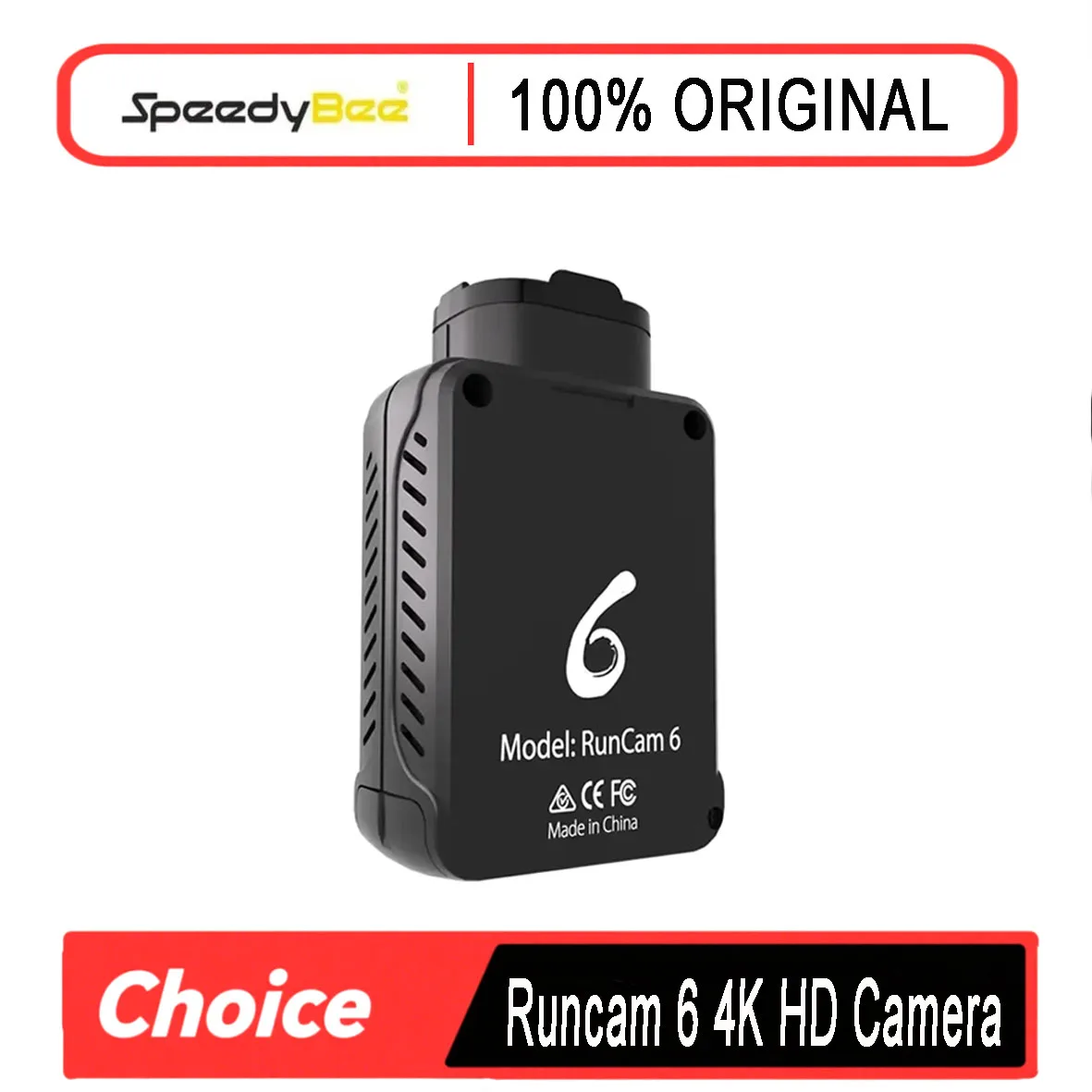 SpeedyBee RunCam 6 4K 30fps Hd Fpv Camera 12MP Gyroflow Stabilization 155 Adjustable Fov Wifi For Rc Fpv Drone Quadcopter Parts
