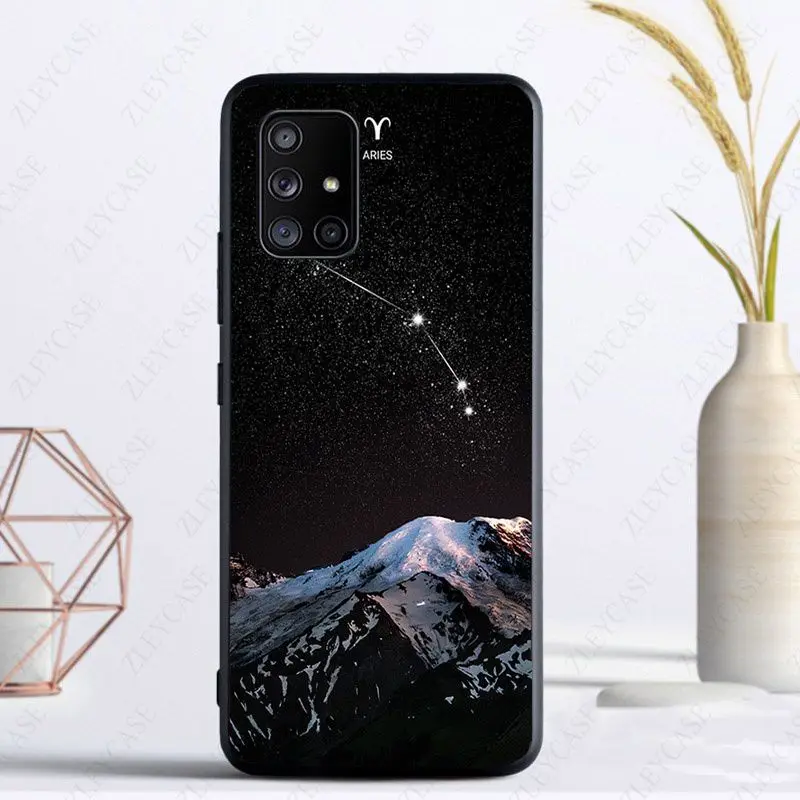 Phone Cover For samsung A11 A52S A53 A13 A14 A21S A23 A24 A32 A33 A34 A40 A73 5G CASE Zodiac Signs constellation Star Mountain