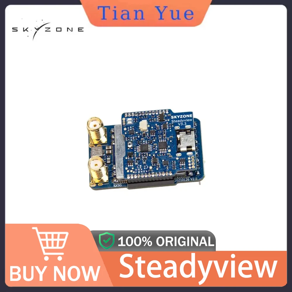 

SKYZONE Steadyview V3.3 Receiver - Enhanced Signal for FPV Goggles, Stable 5.8G Compatibility