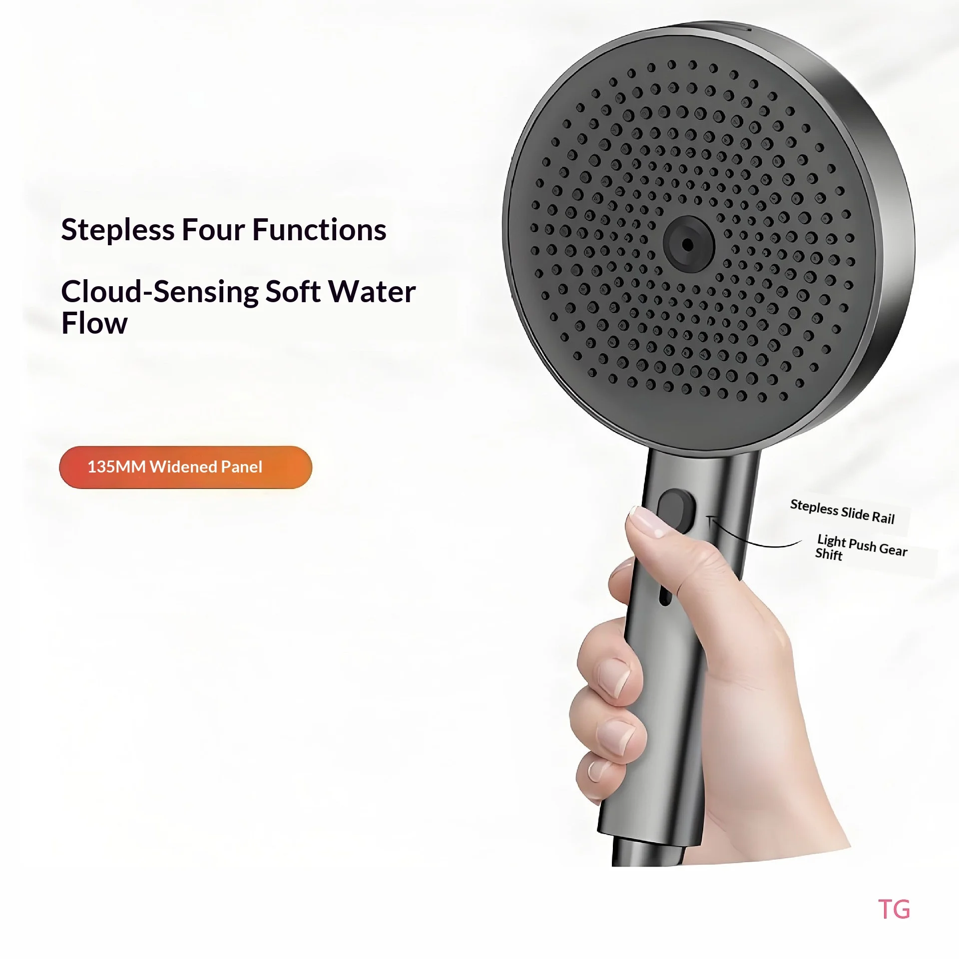 Bathroom Shower Head Set with Handheld Spray Gun, Rain Shower Head Combo