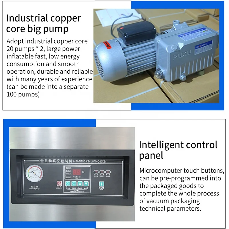 Factory Price DZ610 Cabinet Type Vacuum Packing Compressing Cushion Rolling Machine Chamber CE Corn Silage Vacuum Sealer Machine