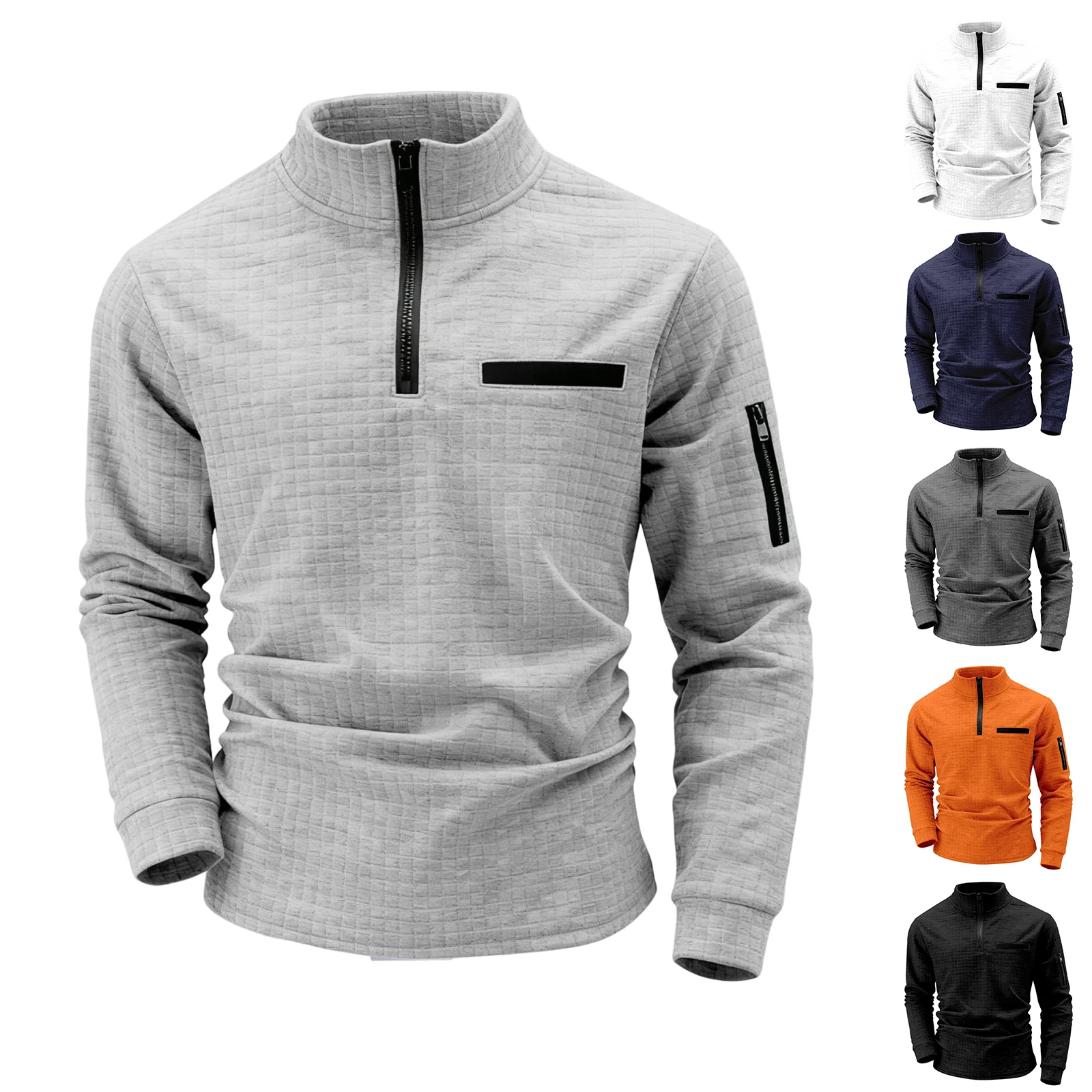 

Мужская уличная рубашка, повседневный спортивный топ, однотонные осенние и зимние толстовки большого размера, рубашки для кемпинга и пешего туризма