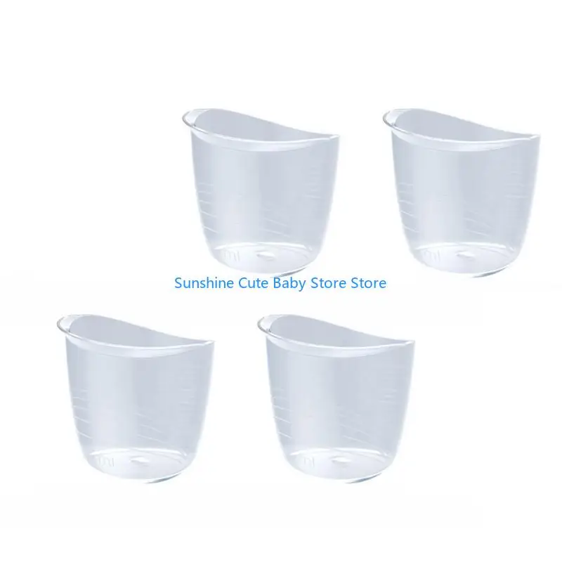 

C5AF набор из 4pcs Curning Cup Tup Neworns Небольшой измерительный чашка с множественными масштабами измерения надежный детской