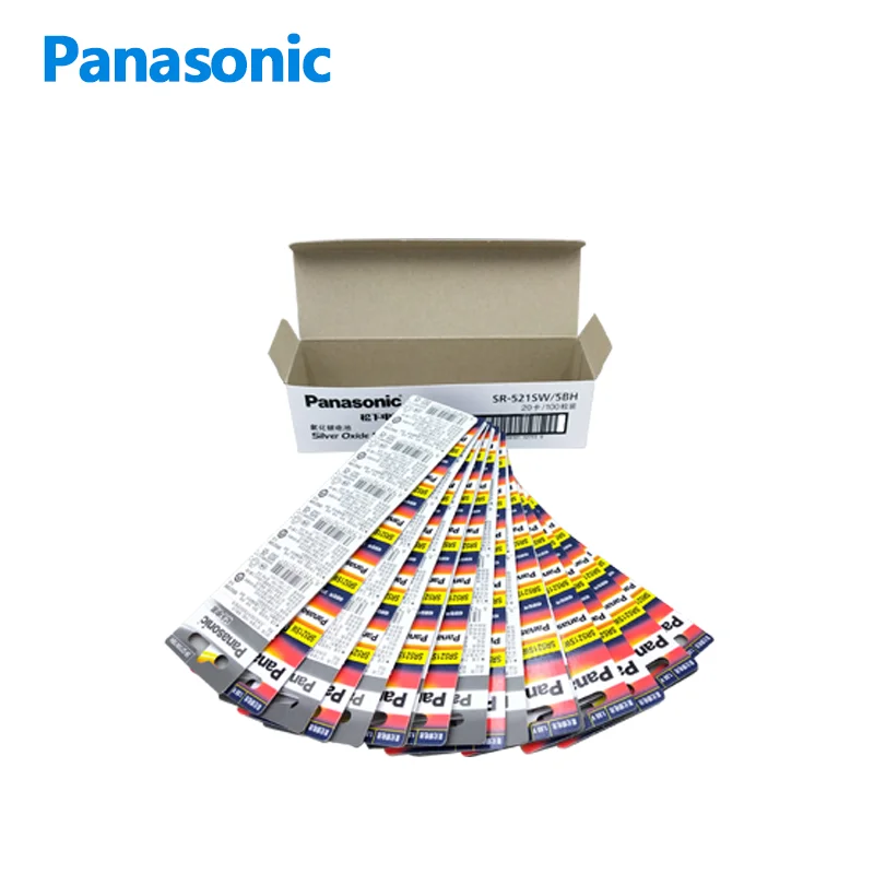 Panasonic-Batería Electrónica de botón SR521, 1,55 V, adecuada para Casio Longines Cartier Blue Balloon Innauge