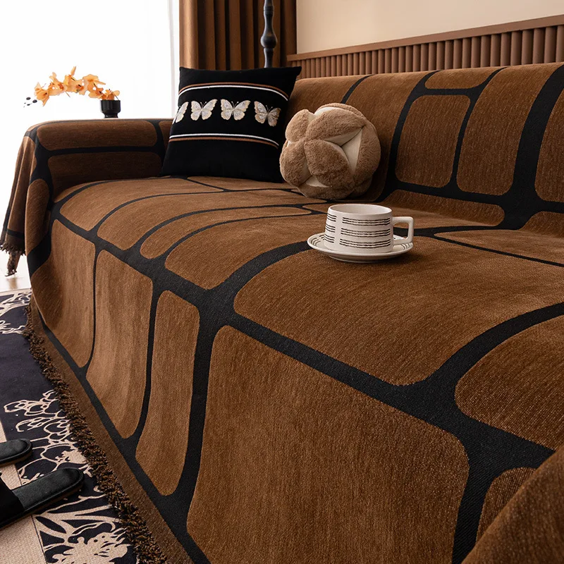 The Sofa Towel Is Universal in All Seasons The New Dirt-resistant Sofa Blanket One-piece Cushion Chenille Cover