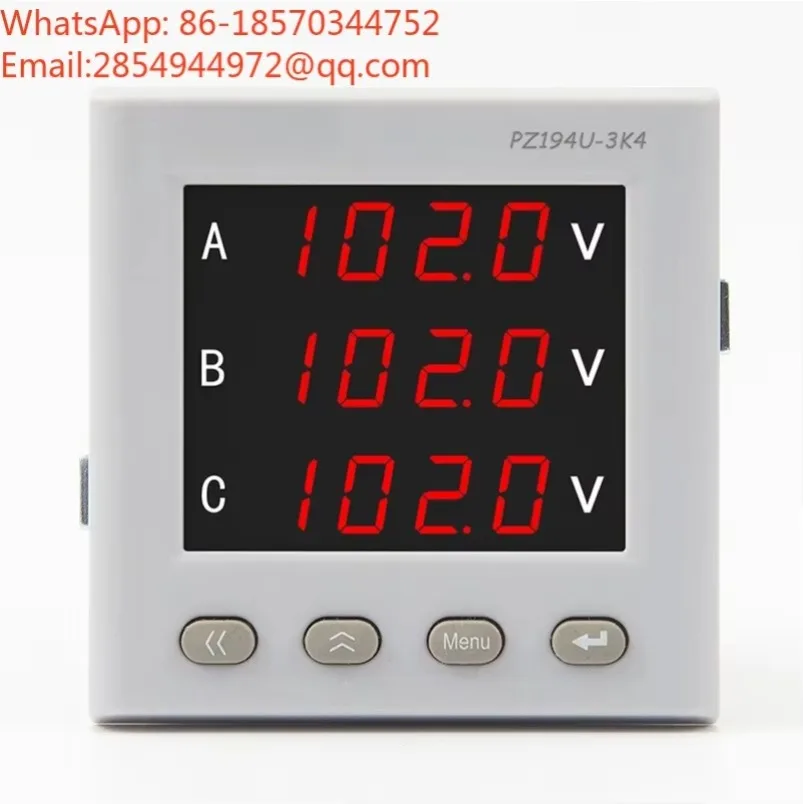 YY     PZ194U-3K4 Multi Functional Smart Meter AC Three Phase Detection Voltage and Current Measurement Instrument