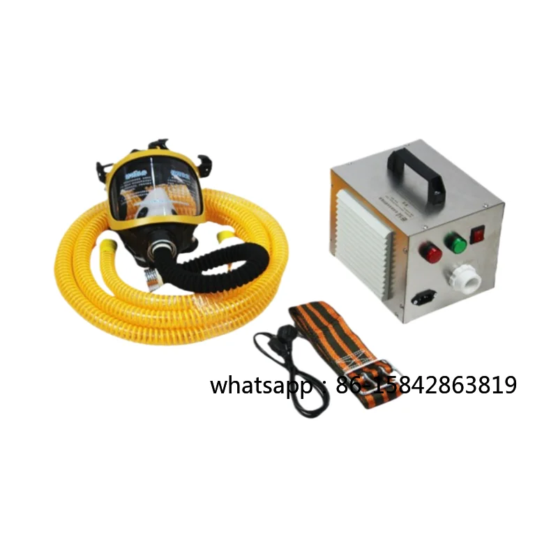 220V Single and Double Electric Air Supply Long Tube Respirator Multi-person Forced Air Respirator Fire Rescue Equipment