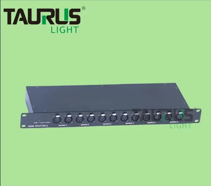 

Professional RDM&DMX Splitter 6 Channel Output For RDM Equipment Show Lighting Controller