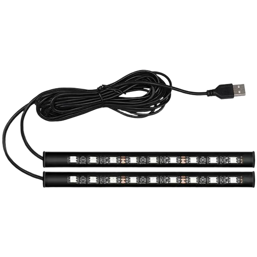 

USB Powered Footwell Light Strip for Cars Featuring 18 LED Beads for Soft Ambient Lighting and Easy Installation