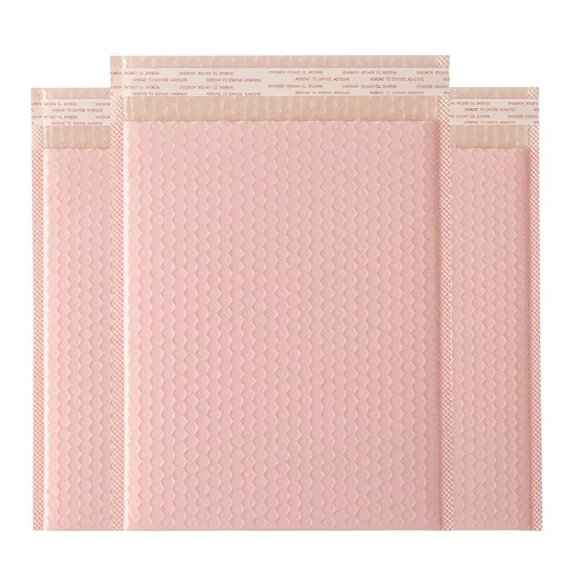 10/50/100pcs Naked Pink Co Extruded Bubble Bag Envelope Packaging Bag Clothing Transport Bag Stationery Packaging Bag