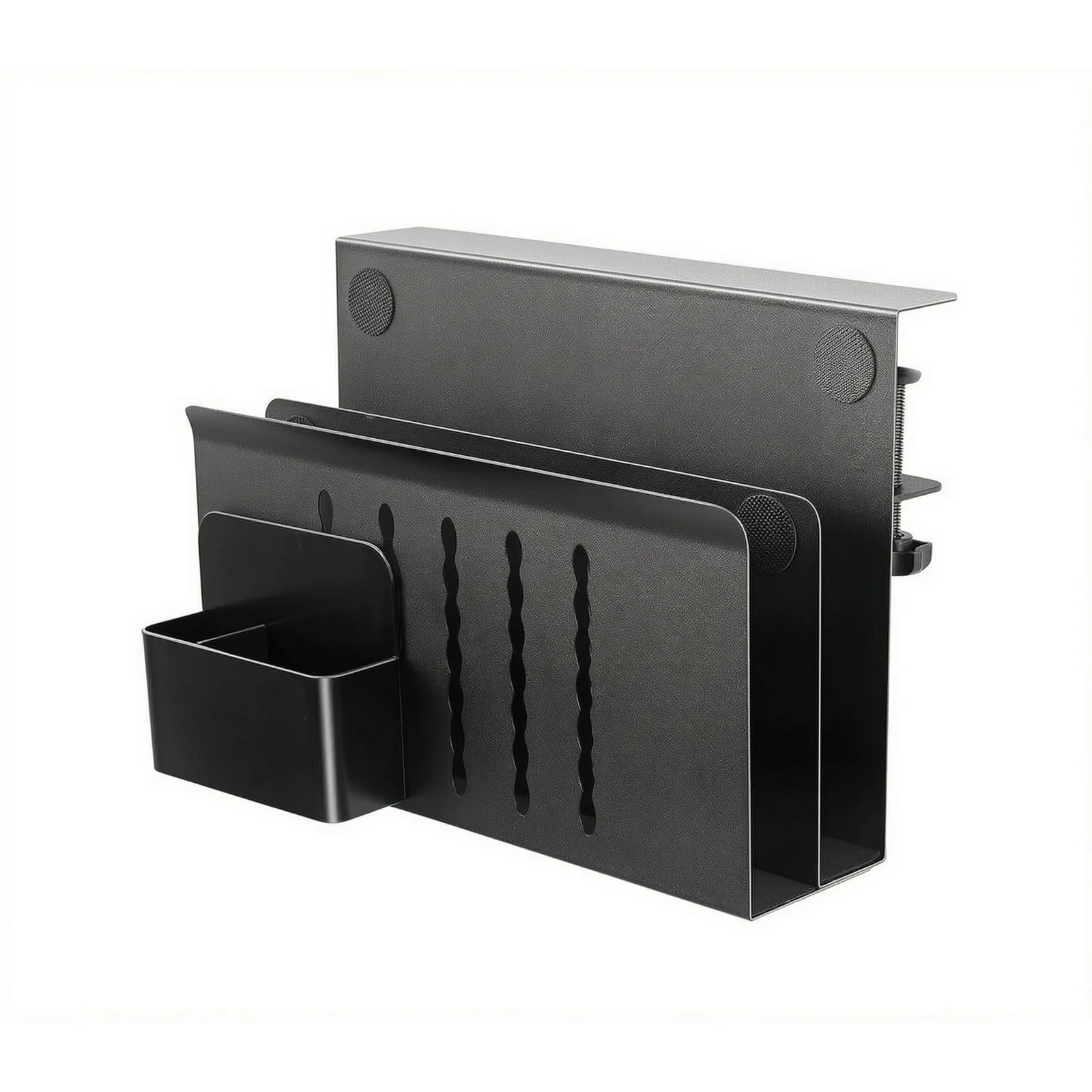 Space Saving Desk Side Storage Efficient Under Desk Laptop Mount Practical For Compact Work Areas
