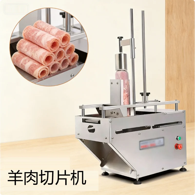 

Автоматическая мясорубка Электрическая мясорубка Жирная корова Рулет из ягненка Нарязка для ветчины и сыра Коммерческое использование Электрический флакер