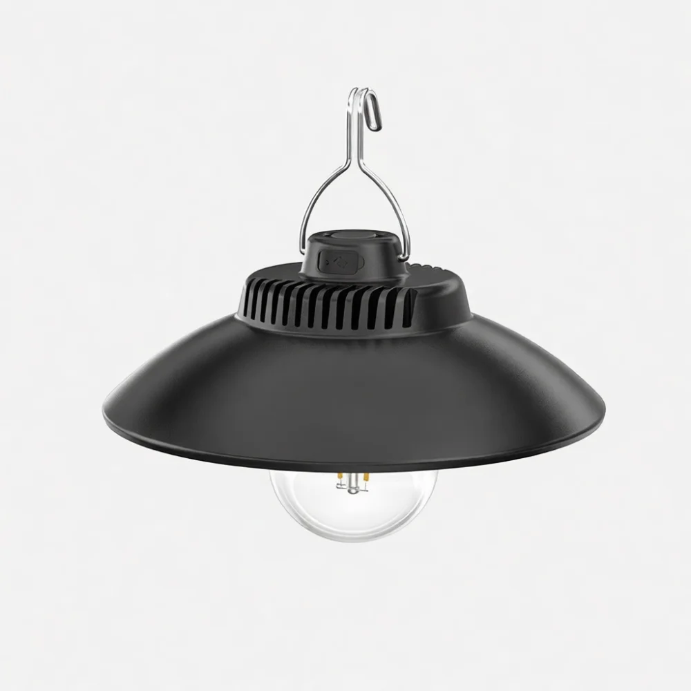 Retro Style Solar Camping Light Outdoor LED Hanging Lamp Atmosphere Lighting For Hiking Tent Garden Patio Decor Equipment