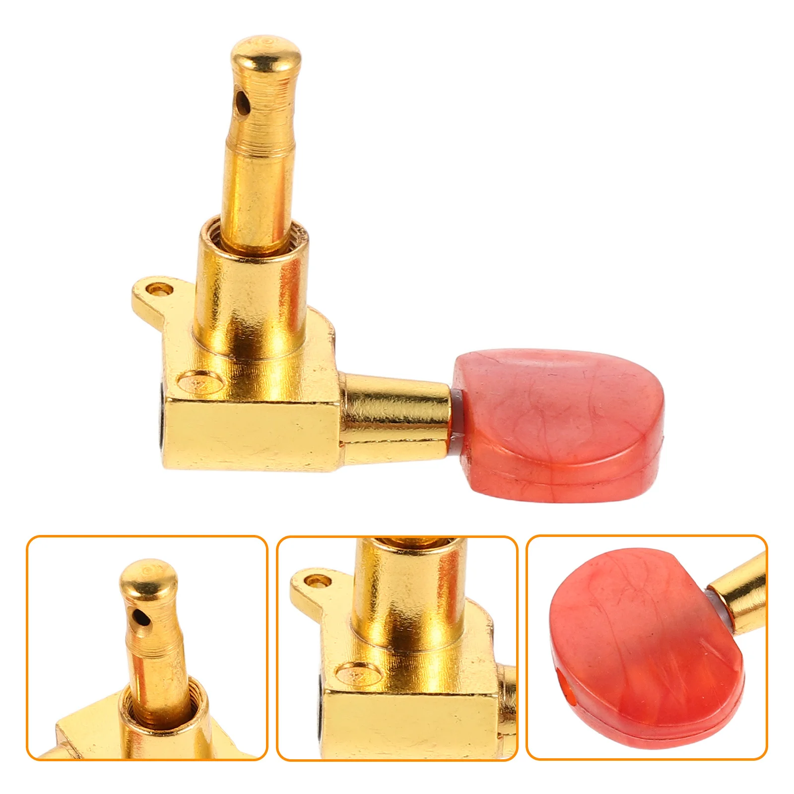 

6pcs Acoustic Tuning Pegs Sealed Folk Guitar Machine Heads Locking Tuner Replacement For Acoustic Electric Ukulele - Guitar