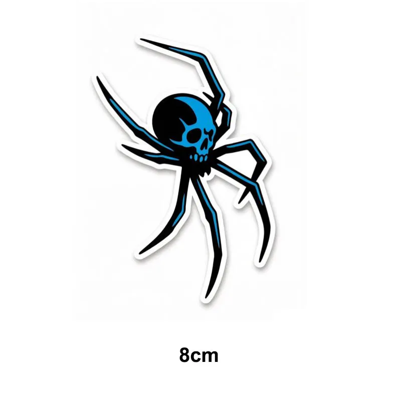 Blue Skull Spider Sticker Military Morale Patch Tactical Decal Waterproof Matte Pegatinas for Laptop Skateboard Helmet Suitcase