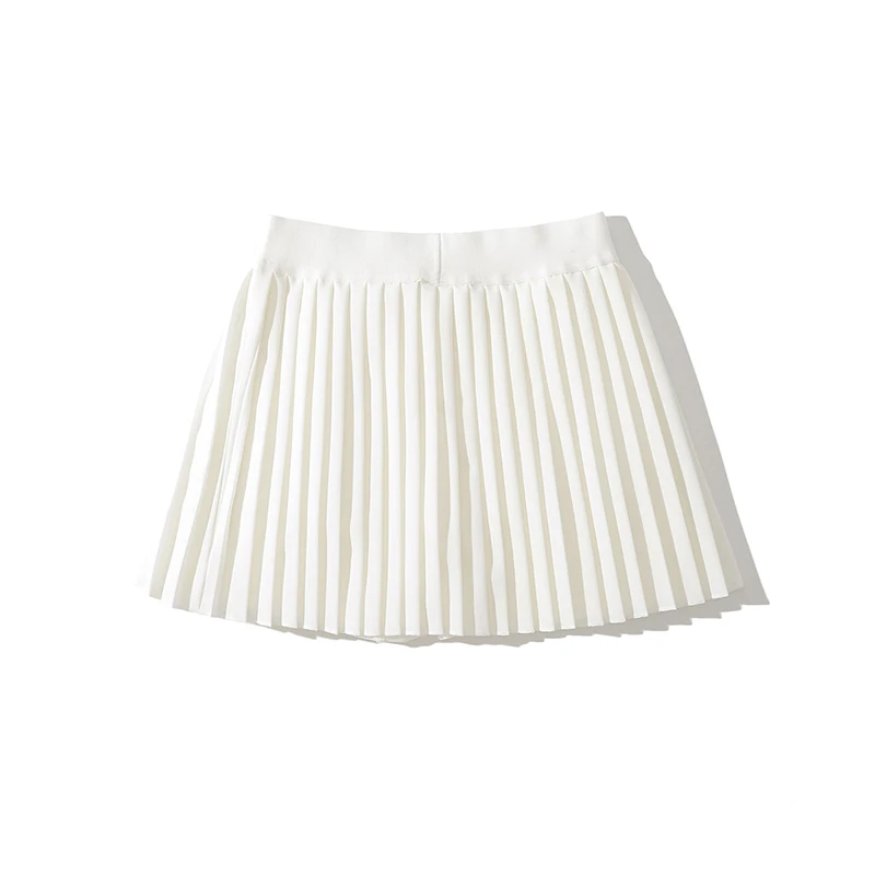 Mini Skirts For Women Korean Fashion Pleated Skirts Womens 2024 Summer Skirt Kawaii High Waisted Tennis Skirt White Irregular