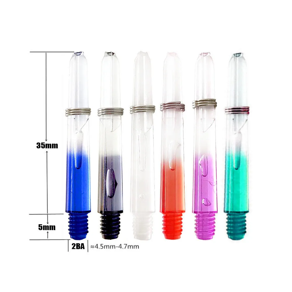 Fox souriant 30 pièces 2BA 35mm arbres de fléchettes en Nylon fléchettes professionnelles arbres de fléchettes en plastique accessoires