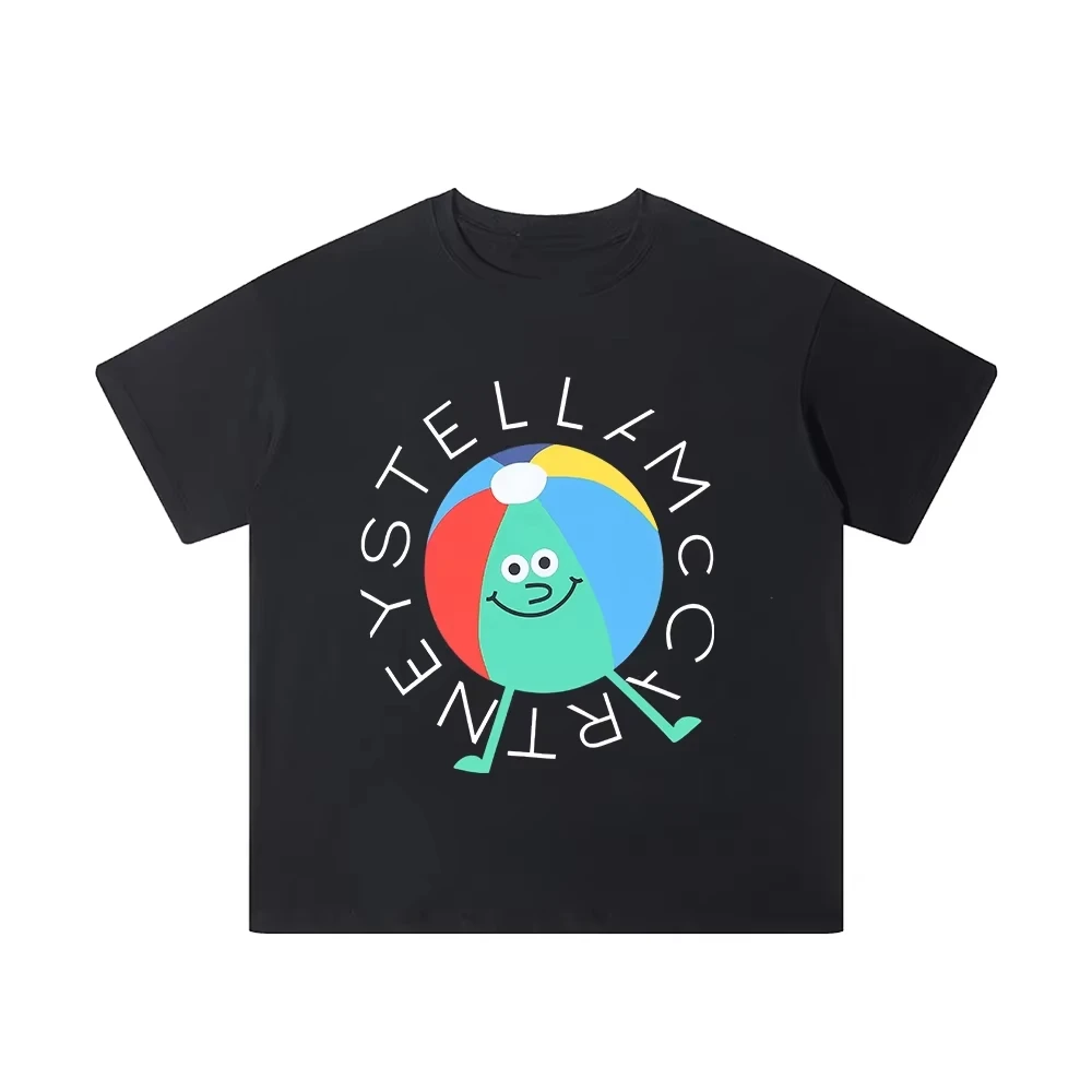 شعبية الصيف الرجال والنساء الملابس القطنية مع إلكتروني الطباعة أزياء عارضة تي شيرت قصيرة الأكمام الشباب الرياضة تي شيرت #2