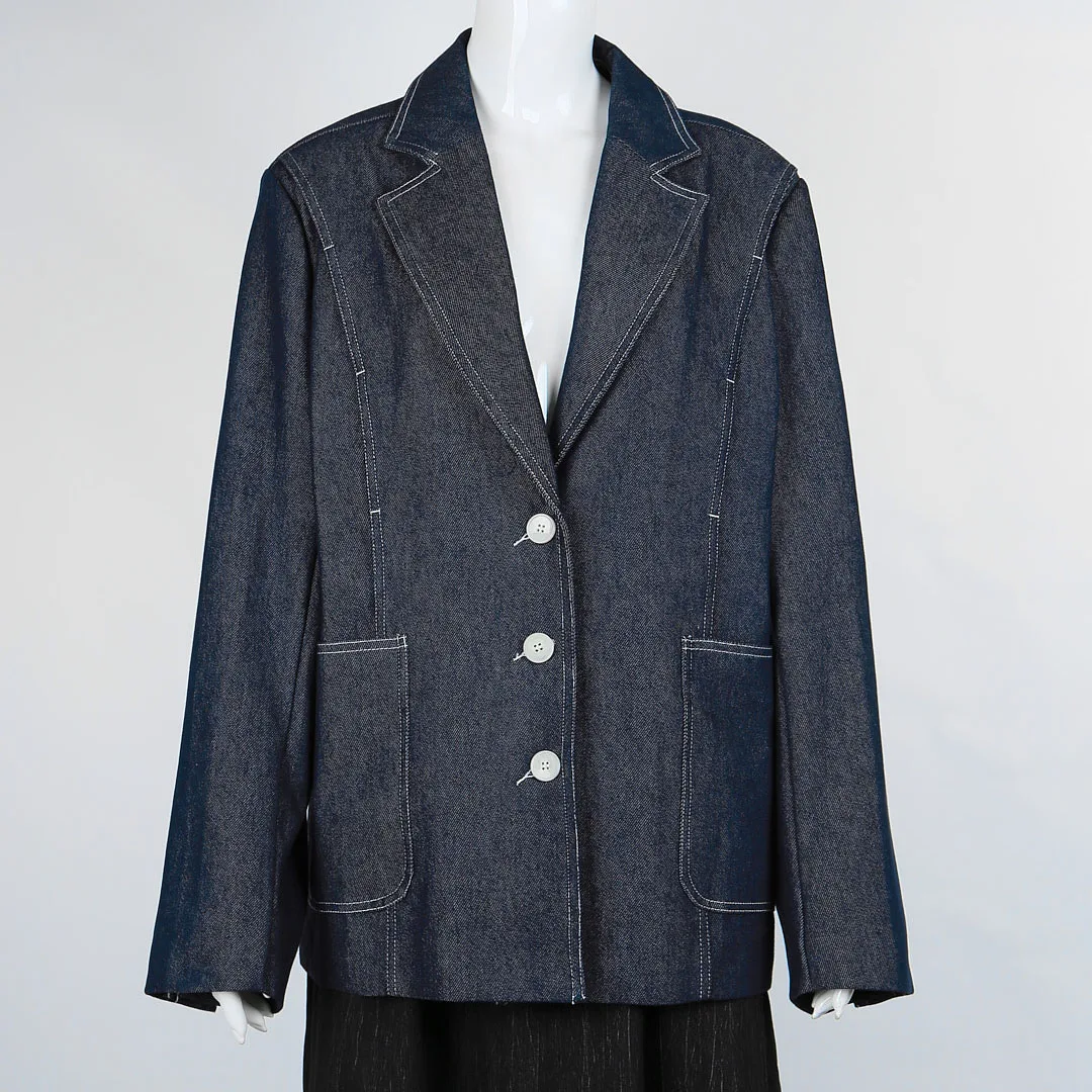 

2025 Trendy Single Breasted Coat Women Polyester Commute Chic Office-Weekend Lightweight Wrinkle-Free Autumn Winter Outerwear