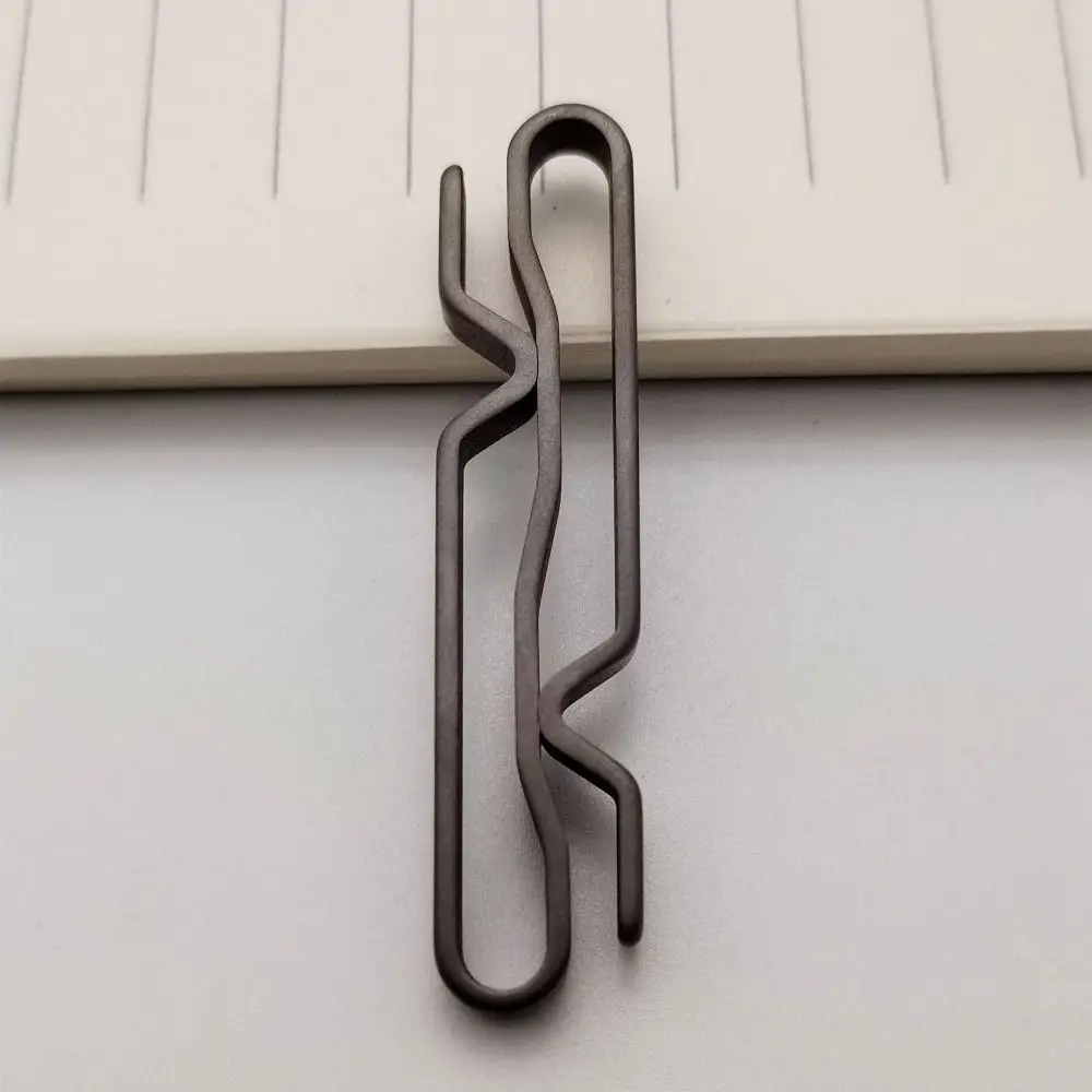 Lightweight Titanium Alloy Key Ring Multifunction Quick Draw Hanging Webbing Buckle Grey Outdoor Belt Clip Keychain