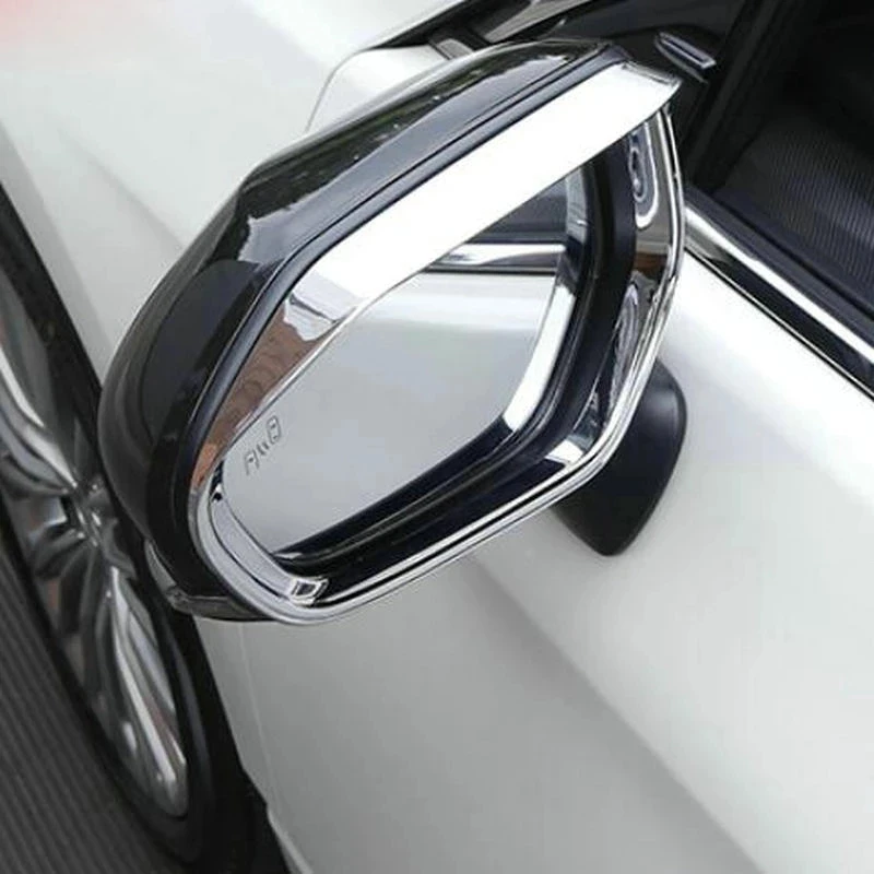 For Toyota Yaris Ativ 2022 2023 ABS Chrome Side Door Rearview Mirror Cover Eyebrow Trim Frame Sticker Car Styling Accessories