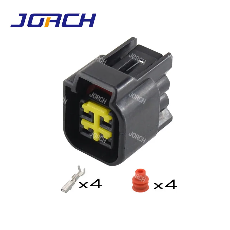 10sets 4pin Furukawa electrical housing plug FWY-C-4F-B waterproof wire connector 12444-5504-2
