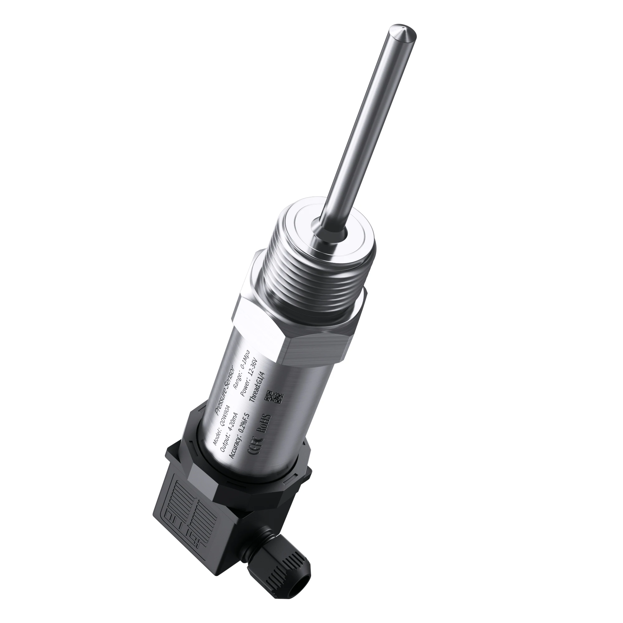 PT100 0-300C 4-20mA Temperature Transmitter SS304 DC 24V Temperature Sensor 0-10V to RS485 Hirschmann Temperature Transducer