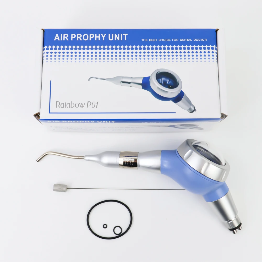 Dental Sandblasting Air Prophy Water Spray Polisher oral hygiene Polishing Dental Handpiec Blue 2Holes 4Holes Dentist Device