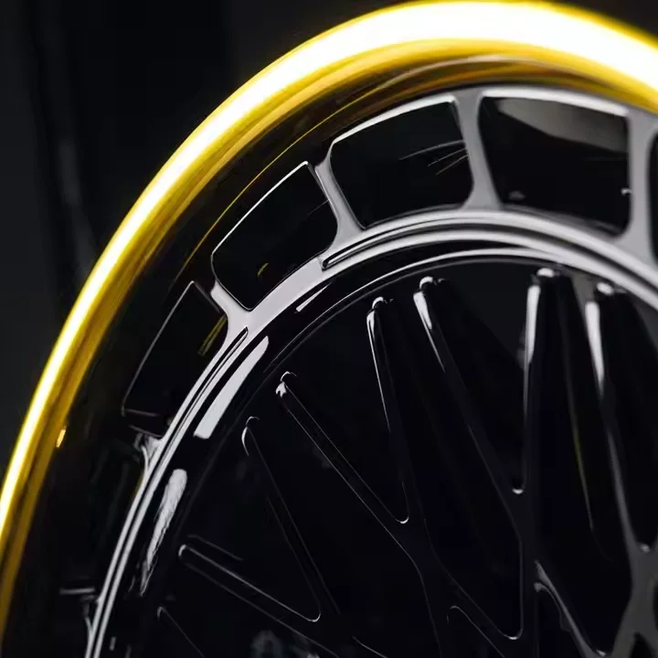 -For 18-24 Inch Alloy Car Wheel Rims Multi-Spokes Design  Ring Bedlock Ring 5*112 5*114.3 5*120 5*130 Two Pieces Forged Wheels&
