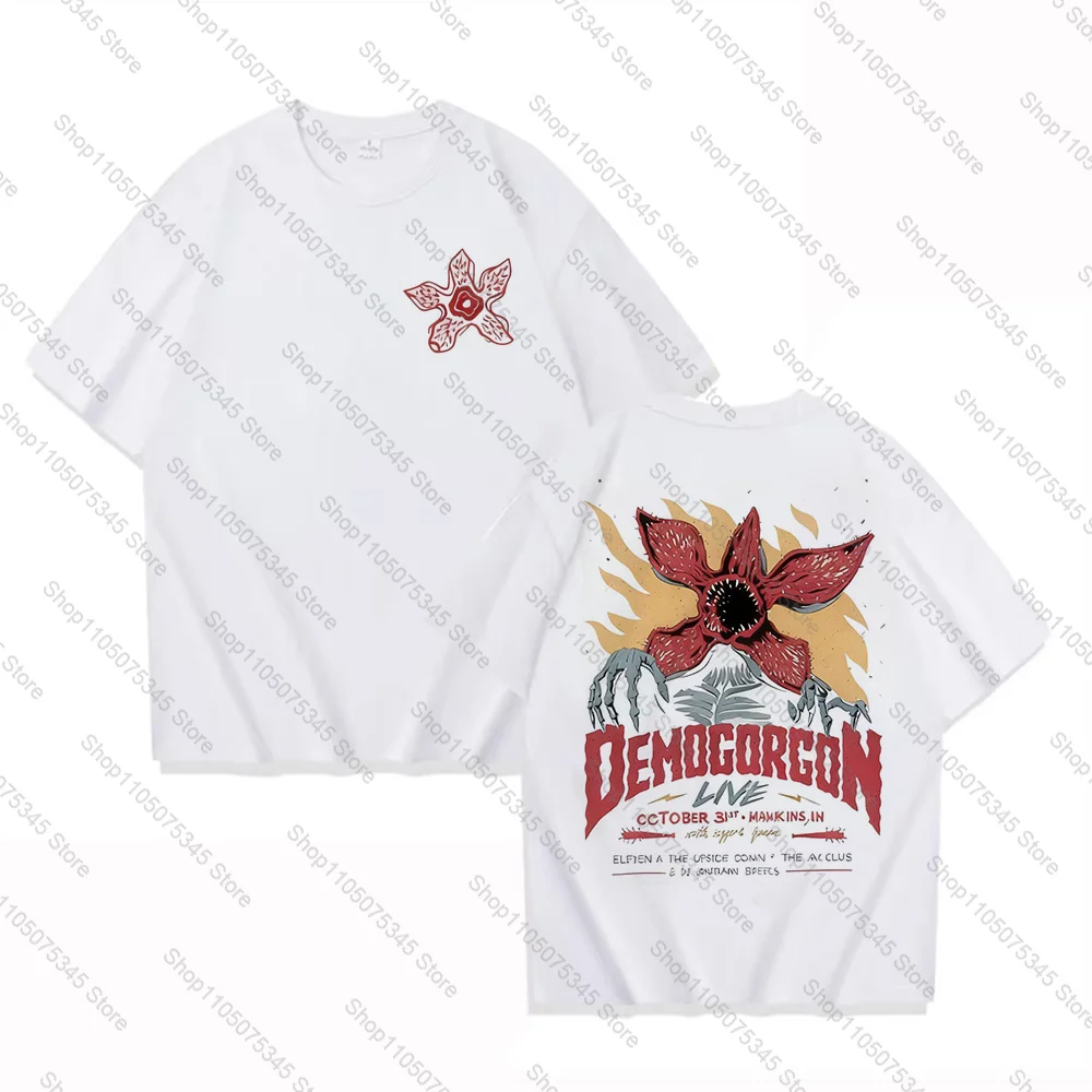 Eddie Munson The Demogorgon T-Shirt Männer Frauen Kannibale Blume Monster Print Mode High Street Hochwertige Baumwoll-T-Shirts