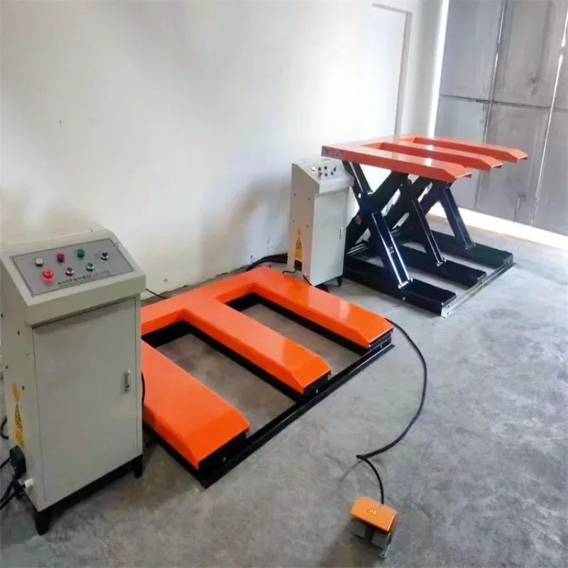 Wood veneer panel integrated wall panel stacked three tons load-bearing no-digging lifting platform kkkl