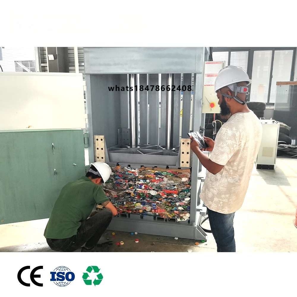 Factory Direct Heavy-Duty Vertical Baler Machine for Cardboard & Textiles Baling