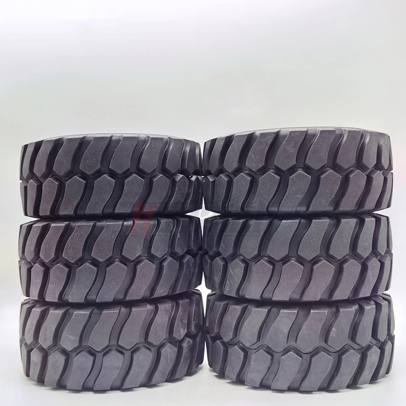 Jerrydian Diameter 45MM Height Wheel Rubber Tyres 110Mm for Remote Control 1/15 Hydraulic Loader RC Car Accessories