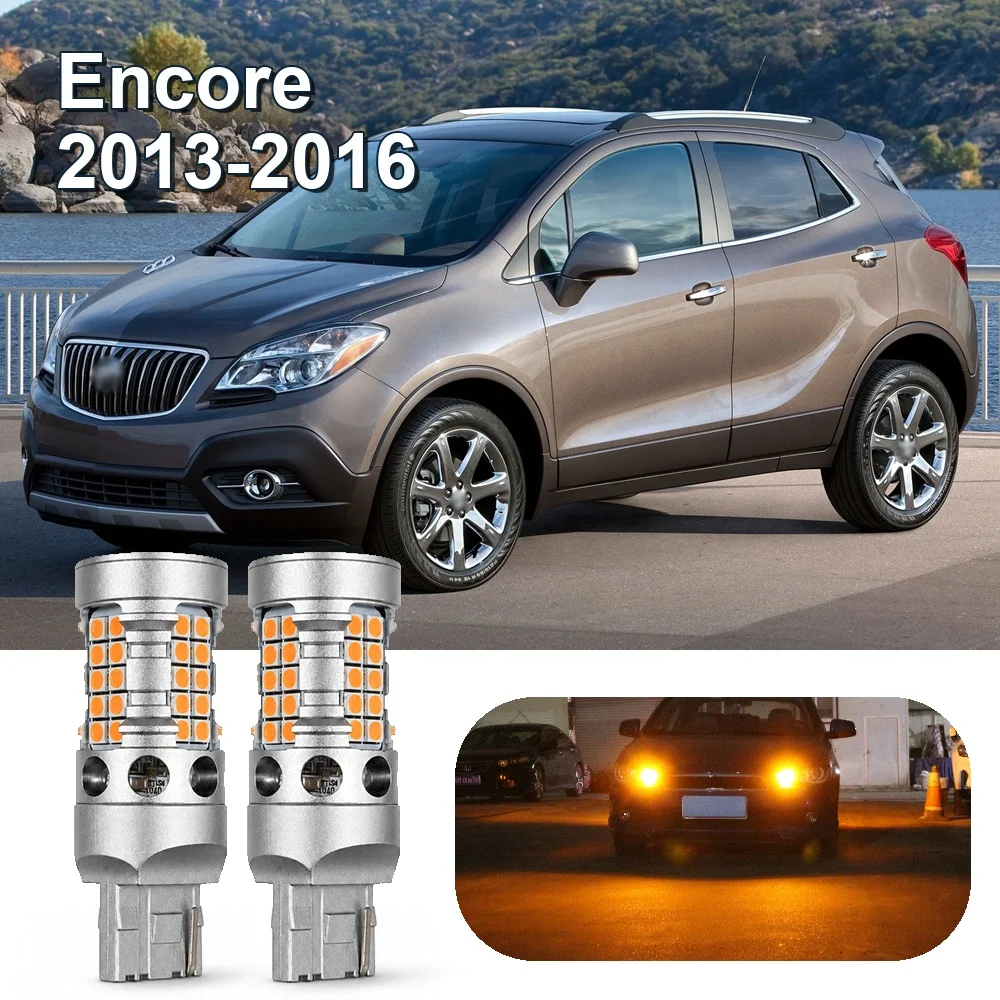 Compatible Buick Encore 2013-2016 LED Turn Signal Light Lamp 2pcs Accessories Canbus 12V 3030 SMD 2014 2015