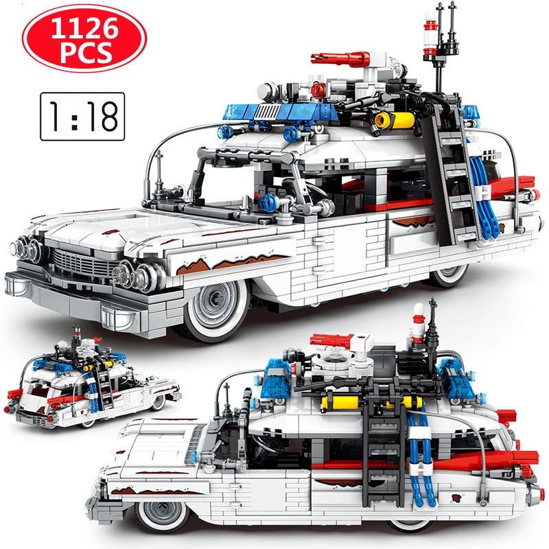 

1126PCS City Ghostbusters Technical Cars Model Building Blocks Creators Movie Vehicle Bricks DIY Education Toys For Children