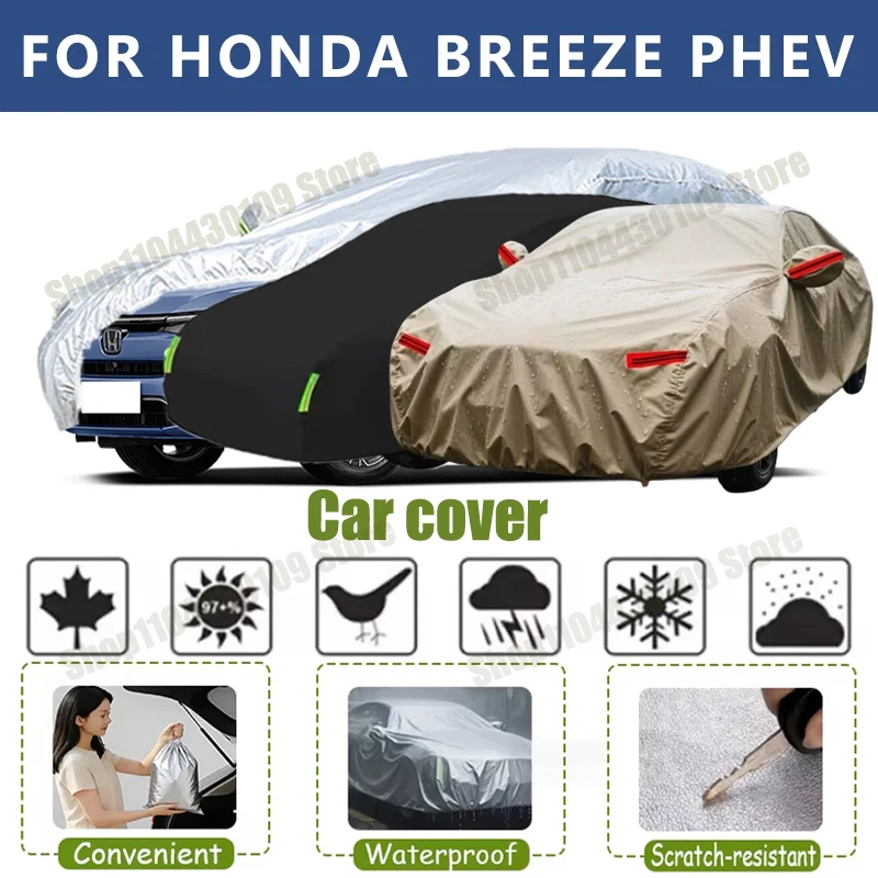 

For HONDA BREEZE PHEV Outdoor Protection Full Car Cover Snow Cover Sunshade Waterproof Dustproof Exterior Car Accessories