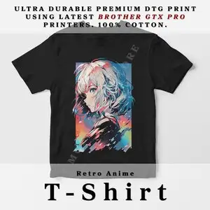 T-Shirt 90s Cute Anime Girl – 80s 00s Retro Otaku Gift, vintage tee Attractive  Gal Art, 1990s