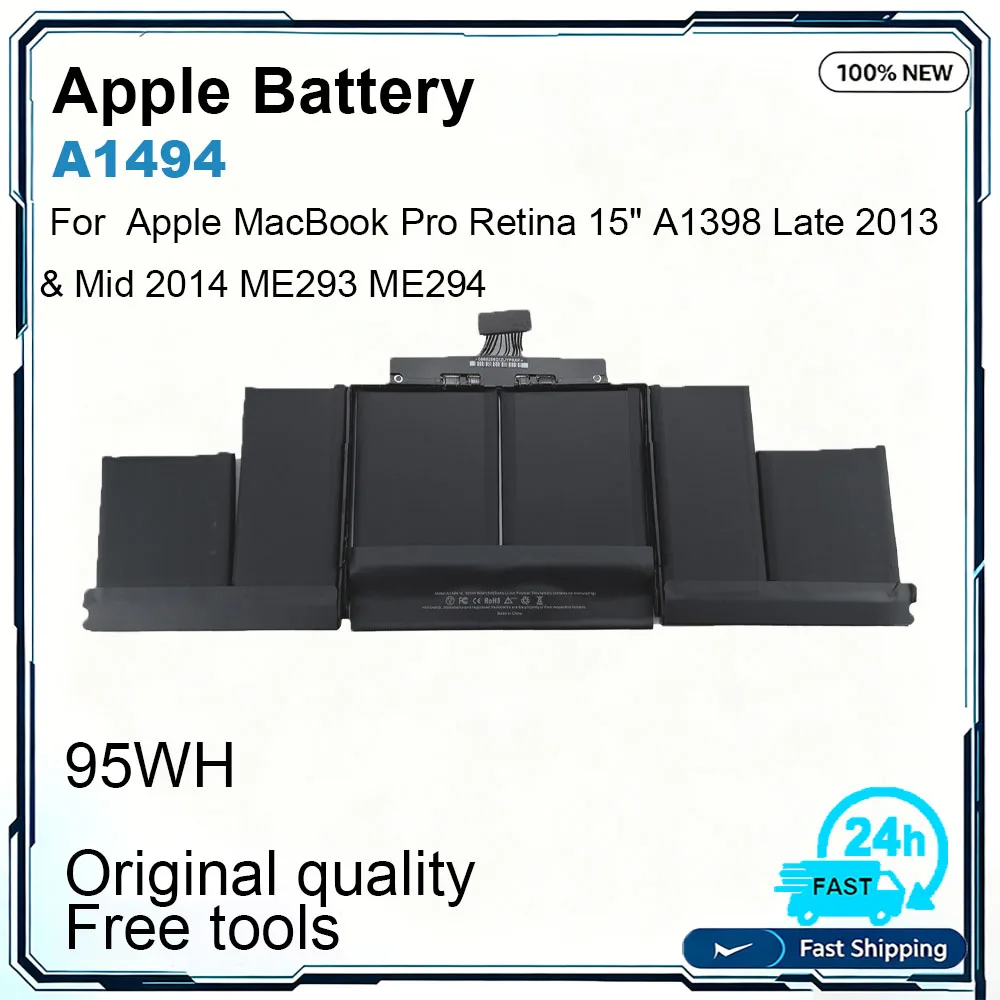 New A1494 A1417 Laptop Battery For Apple MacBook Pro 15