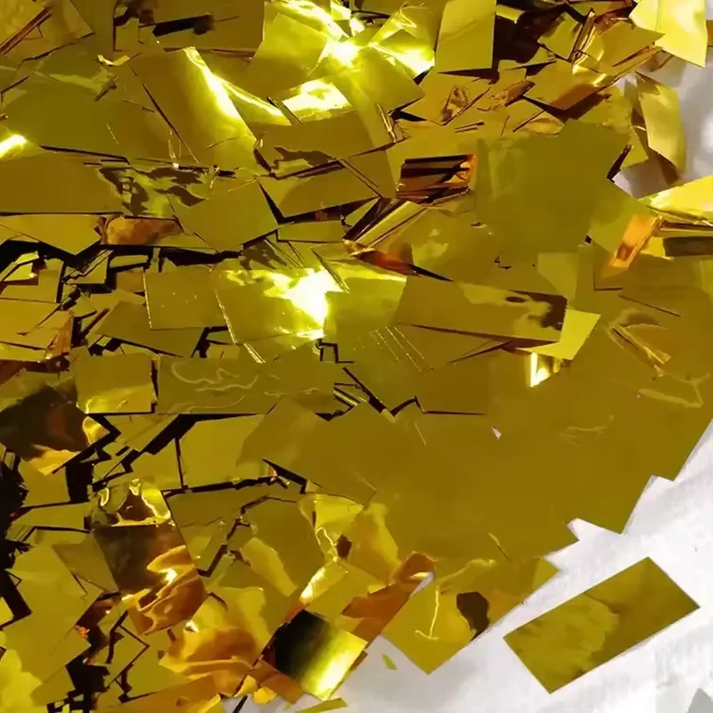 Эффект сцены, золотая растрепанная бумага для конфетти, диджейская вечеринка, свадебный клуб, бар, сценическое шоу, торжественное шоу открытия и конца