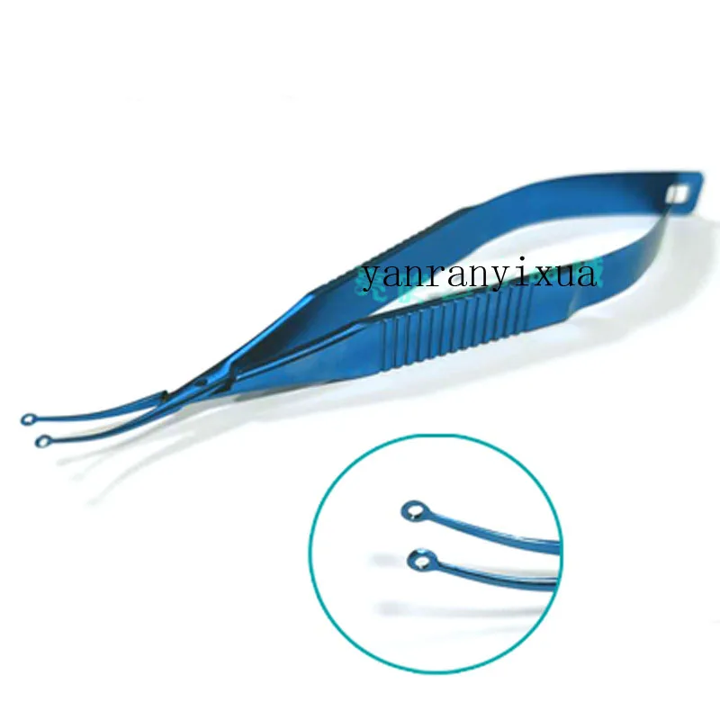 Titanium Alloy Membrana Pinças com furos, Flush Membrana, Oftálmica Microinstruments, Cosmetic Plastic Tools