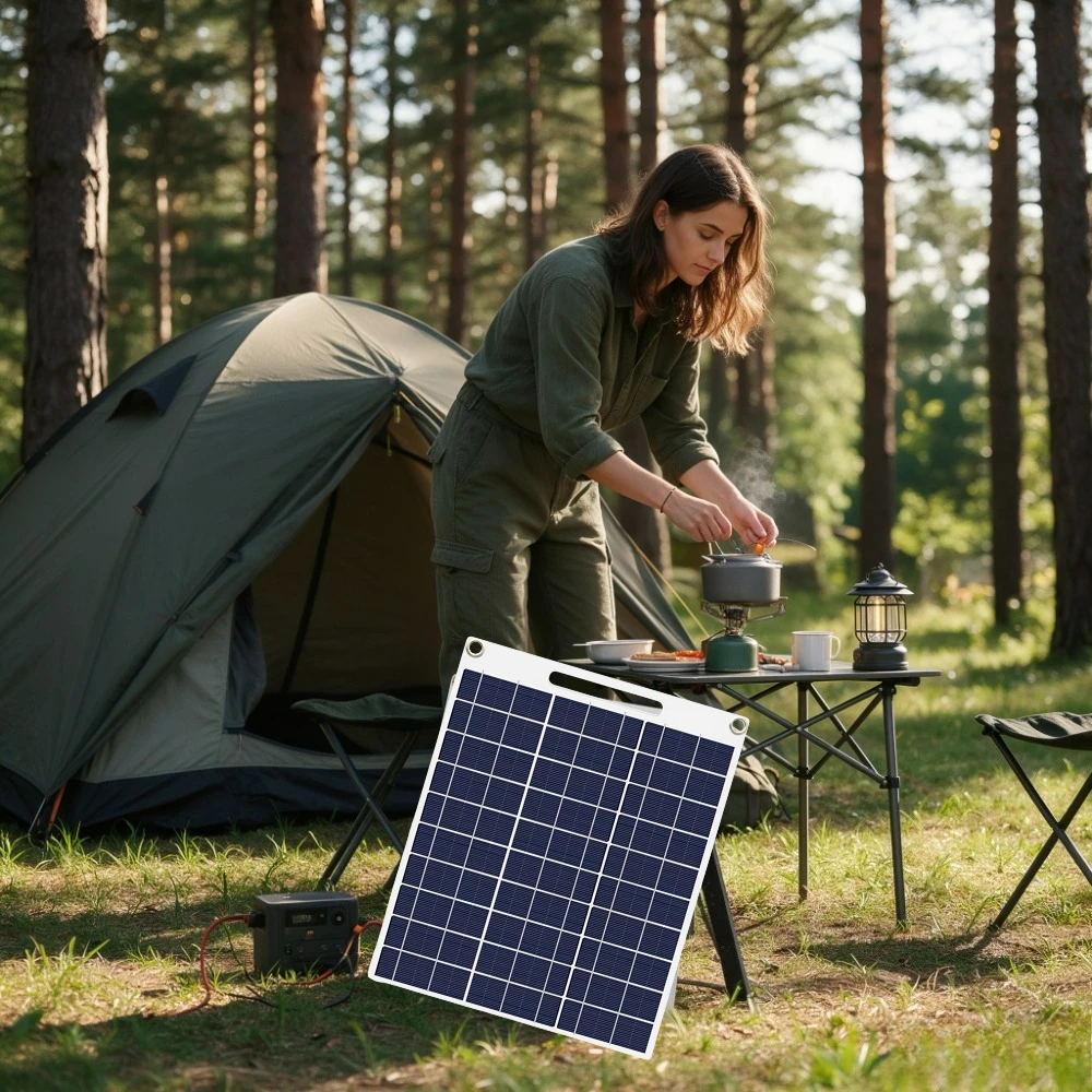 Solar Emergency Charger - Panel solar portátil resistente al agua,