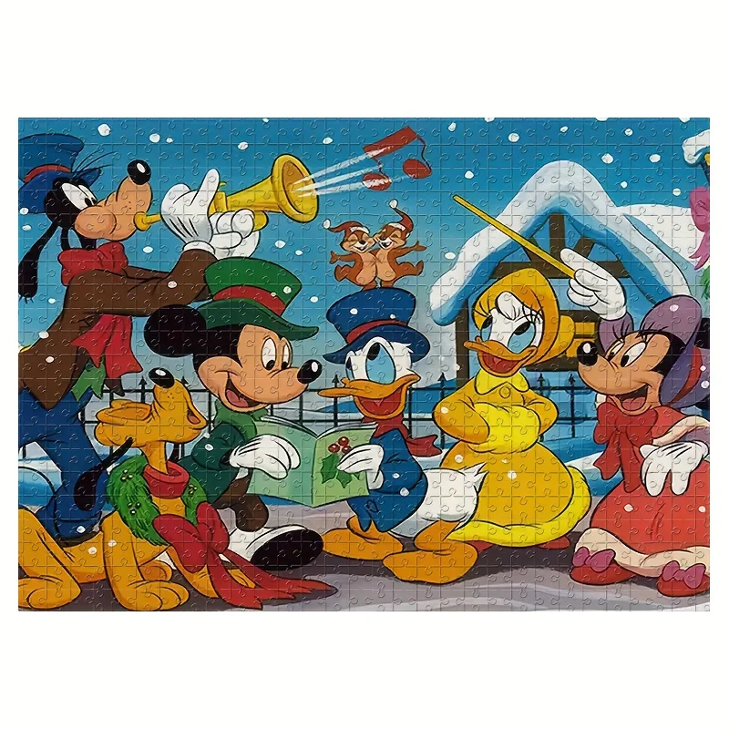 

1000pcs Puzzle, Cartoon Animals: , Donald Duck, Goofy, and Pluto, Wall-Mountable Puzzle, Adult Game Gift, Family Interactive G
