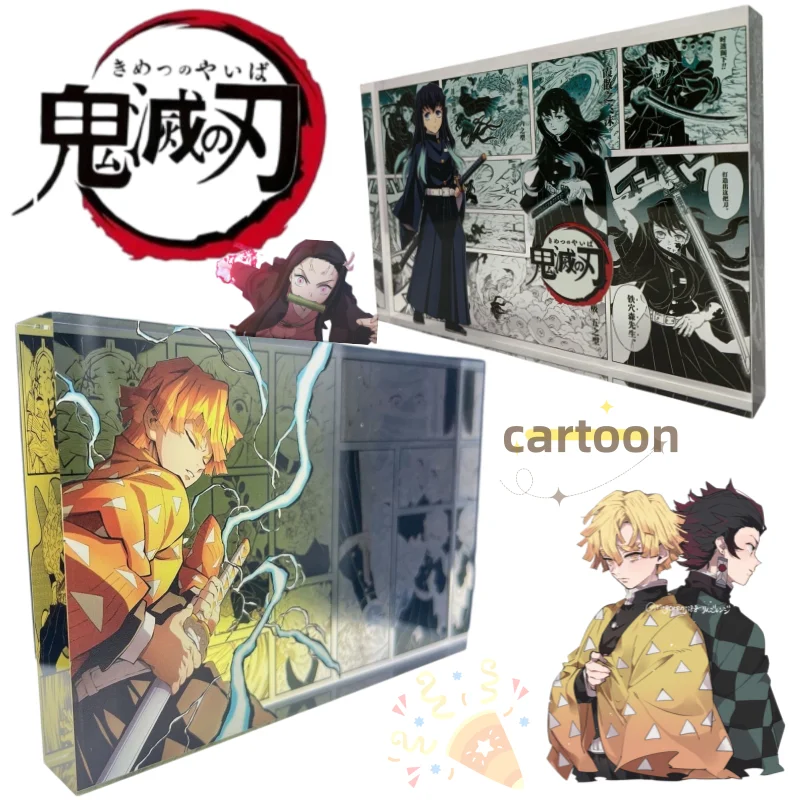 Demon Slayer Kamado Tanjirou and Kanroji Mizuhiri ornament cartoon creative personalized Fashion Portable decoration card block