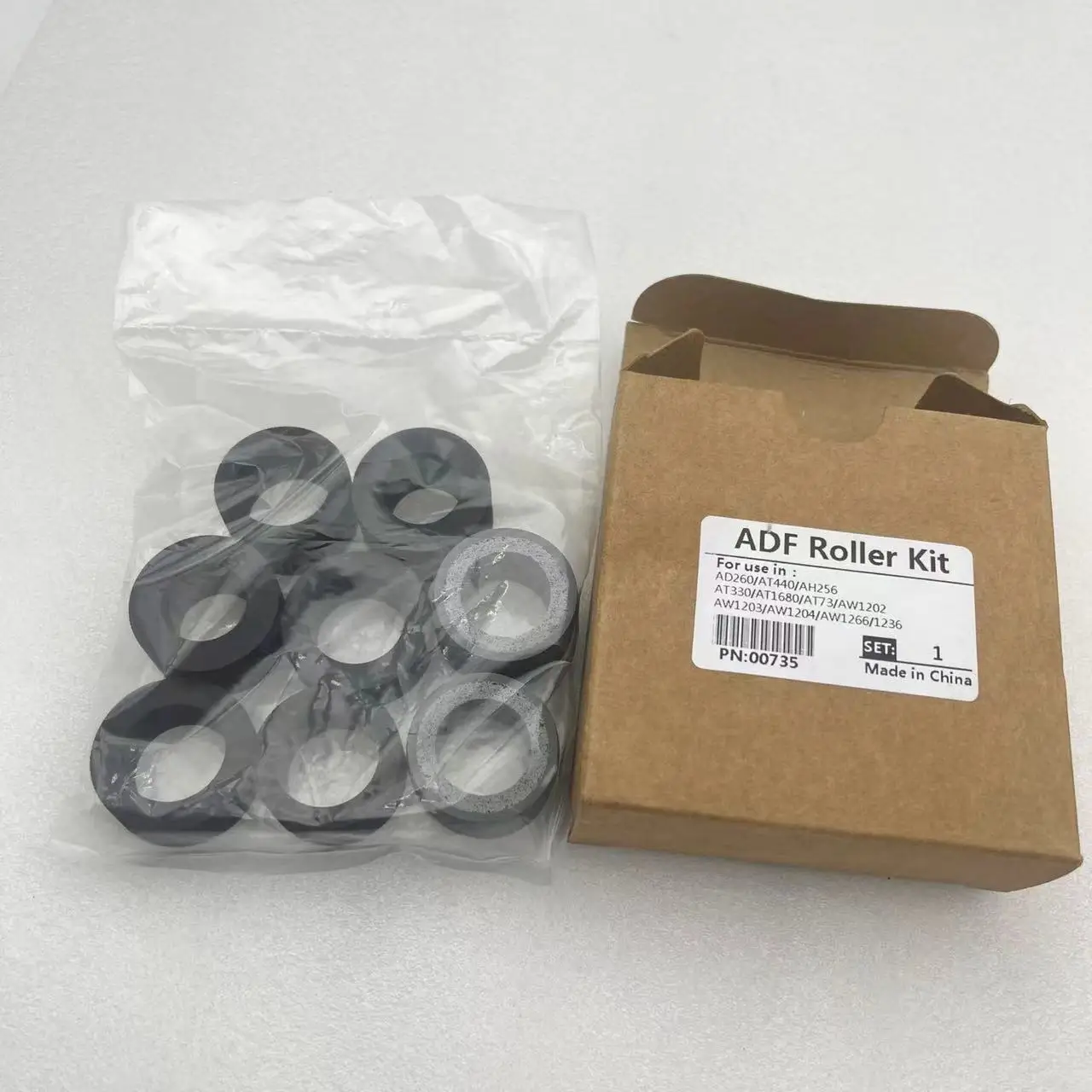 1Set 002-8181-0-SP 002-8183-0-SP 002-8287-0-SP New Pickup Roller Tires Rubber Kit for Avision AD250 AD260 AD280 AD230U AD240U