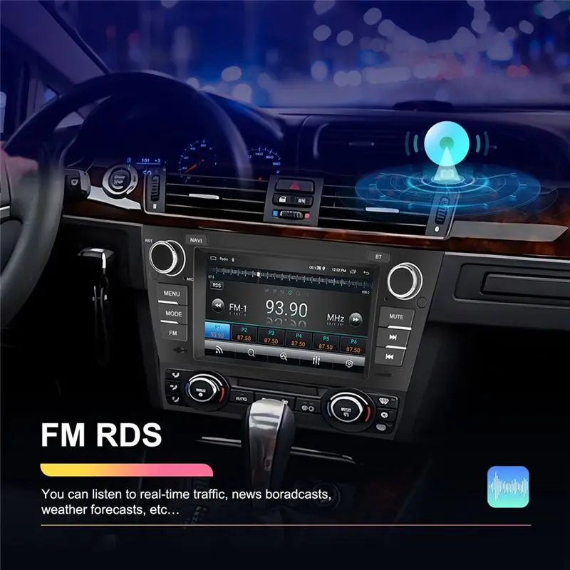 Excellent-Car Radio For BMW 3 Series E90, 2 Din 7Inch Android 13 2G&64G Carplay Android Auto Bluetooth GPS FM Multimedia Player