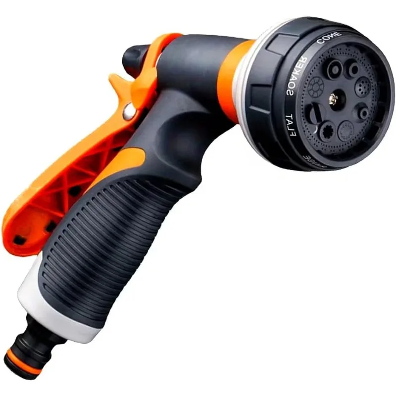 8 Pattern Garden Water Gun Hose Nozzle Mutifunctional Household Car Washing Yard Water Sprayer Pipe Tube Nozzle Sprinkle Tools