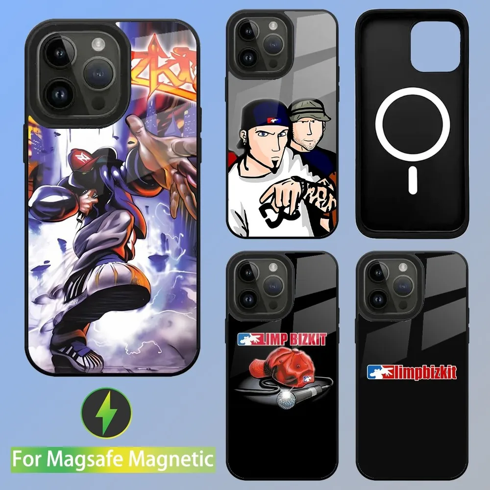 L-Limp B-Bizkit Rock Band Phone Case For iPhone 15,14,13,12,11,Plus,Pro,Max Mini Magsafe Magnetic Wireless Charging