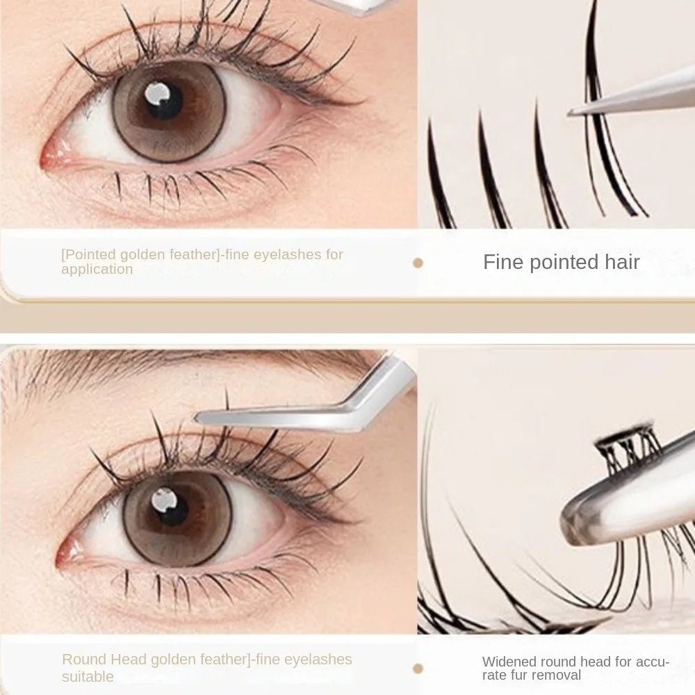 Profession elle Wimpern verlängerung pinzette mit Faser spitze Anti statische Isolation Präzise Wimpern pinzette Augenbrauen von Make-up Wimpern pinzette