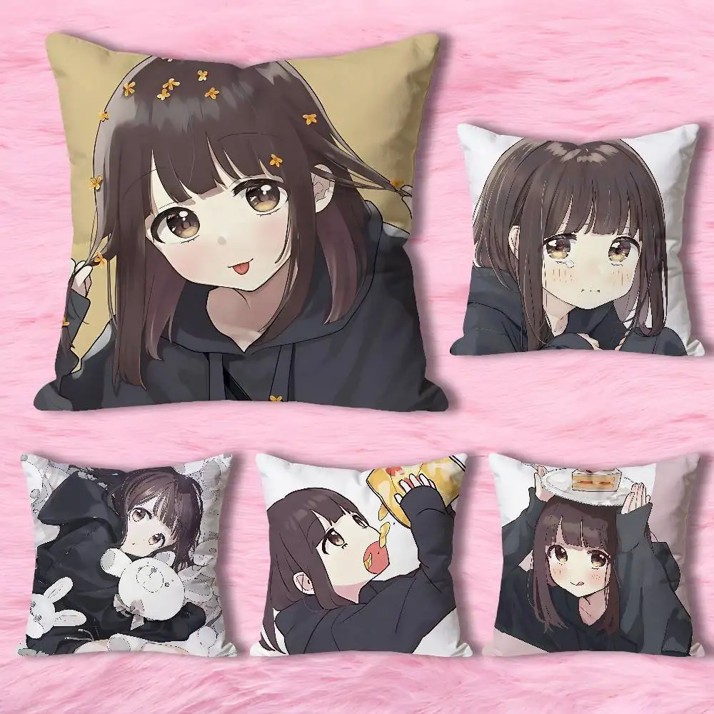 

M-Menhera Cute C-Chan Various Sizes Square Pillow Case For Car Home Bedchamber Decor Custom Valentine gift
